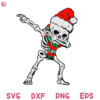 Dabbing Christmas Skeleton Svg, Santa Claus Dabbing Svg, Christmas Funny Dabbing Svg