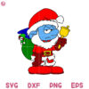 Smurf Santa Christmas Svg Smurf Santa Cute Svg Smurf Christmas Svg