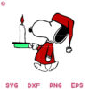 Snoopy Holding Christmas Candles Svg Cute Snoopy Svg Funny Christmas Svg
