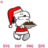 Snoopy Santa Claus Eat Cookies Svg, Snoopy Santa Svg, Cookies Merry Christmas Svg
