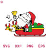 Snoopy Santa Claus Go Give Gifts SVG Snoopy Christmas SVG Santa Claus Christmas SVG