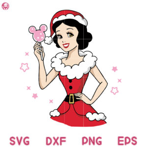 Snow White Christmas Svg, Princess Suction Christmas Svg, Princess Christmas Svg