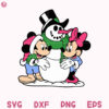 Snowman Mickey Minnie Christmas Svg Snowman Friends Christmas Svg