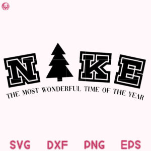 Sports Brand Christmas Svg, The Most Wonderful Time of The Year Svg, Sports Brand Svg