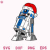 Star Wars R2D2 Christmas Svg, Classic R2D2 Svg, Robot Christmas Svg