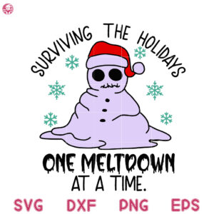 Spooky Christmas Svg, Summoning The Holiday Spirit Svg