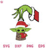 The Grinch Christmas Baby Yoda Ball SVG The Grinch Christmas SVG Baby Yoda Heart SVG