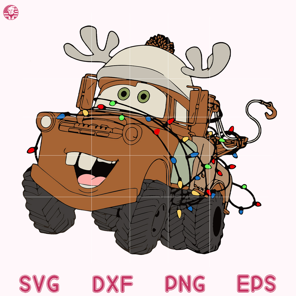 Tow Mater Christmas Svg, Lightning Mcqueen Christmas Svg 3 Tow Mater Christmas Svg, Lightning Mcqueen Christmas Svg