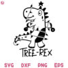Tree Rex Cute Dinosaur Christmas Svg Tree Dinosaur Svg Baby Santa Dinosaur Svg