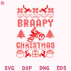 Ugly sweater Christmas Heart Svg Dirt Bike Christmas Motorcross Braaap Svg