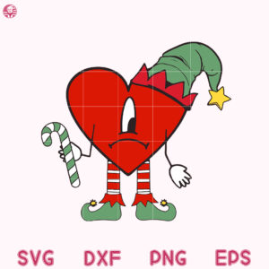 Un Navidad Sin Ti Elf Svg, Bad Bunny Christmas Elf, Santa Bad Bunny Benito
