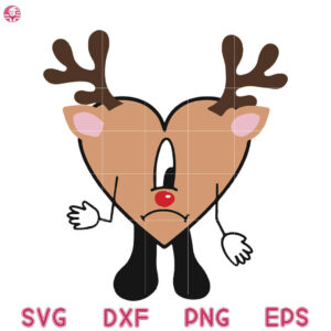 Una Navidad Sin Ti Reindeer Svg, Bad Bunny Navidad Svg, Bad Bunny Christmas Xmas Svg