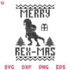 Merry Rex Mas Svg, Hand Lettered Svg, Winter Season Svg