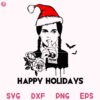 Wednesday Happy Holidays Svg Christmas Addams Cute Svg