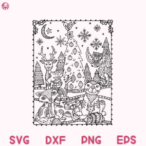 Wonderland Christmas Svg, Christmas Woodland Wonderland, Winter Christmas Svg