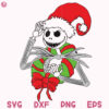 Xmas Jack Christmas 2022 Svg Jack Hat Santa Svg Jack Skellington Wreath Santa Svg