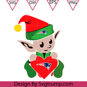 New England Patriots Christmas Svg, New England Patriots ELF Elves Grinch Santa Claus Svg, New England Svg