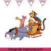 Reindeer Eeyore Christmas Svg, Pooh And Reindeer Eeyore Cute Svg, Pooh Christmas Eeyore Svg