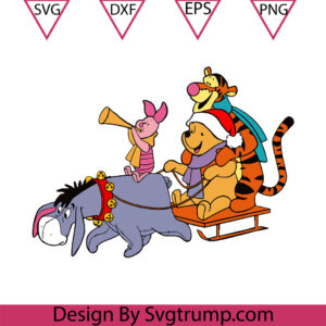 Reindeer Eeyore Christmas Svg, Pooh And Reindeer Eeyore Cute Svg, Pooh Christmas Eeyore Svg