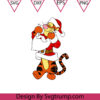 Tiger Suit Santa Christmas Svg, Tiger Santa Svg, Tiger Winnie the Pooh Christmas Svg