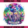 Cannabitch Skeleton Png, Colorful Witchy Cannabitch Skeleton Weed Pot Smoker Png, Trendy Skull Sweary Png